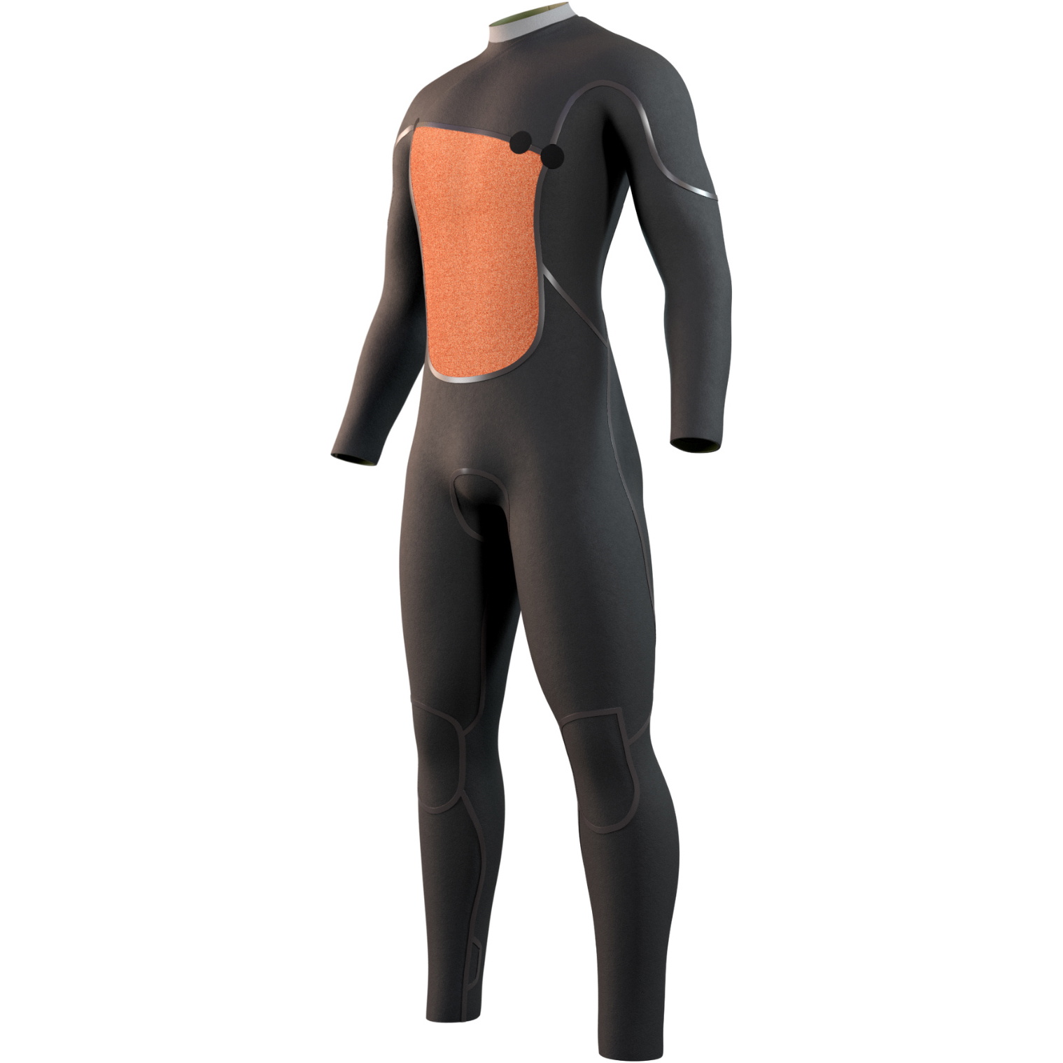 2025 Mystic Mens The One 4/3mm Zip Free Wetsuit 35000 250610